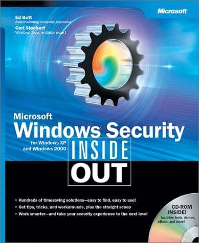 Tapa de Microsoft Windows security for Windows XP and Windows 2000