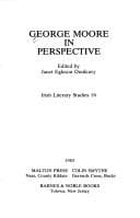 Tapa de George Moore in Perspective (Irish Literary Studies)