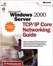 Tapa de Microsoft Windows 2000 Server TCP/IP Core Networking Guide