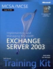 Tapa de MCSA/MCSE self-paced training kit (exam 70-284)