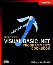 Tapa de Microsoft Visual Basic .NET Programmer's Cookbook