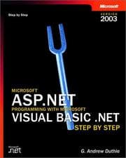 Tapa de Microsoft ASP.NET Programming with Microsoft Visual Basic .NET Version 2003 Step By Step