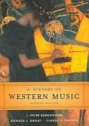 Tapa de History of Western Music