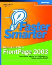 Tapa de Faster Smarter Microsoft Office FrontPage 2003 (Faster Smarter)