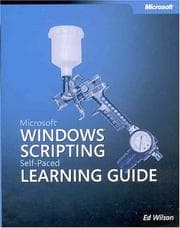Tapa de Microsoft  Windows  Scripting Self-Paced Learning Guide (Pro-Other)