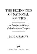 Tapa de The beginnings of national politics