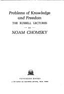 Tapa de Problems of Knowledge and Freedom