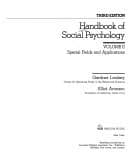 Tapa de Handbook of social psychology