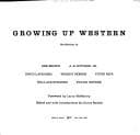 Tapa de Growing up western