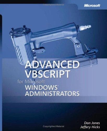Tapa de Advanced VBScript for Microsoft® Windows® administrators