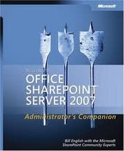Tapa de Microsoft Office SharePoint Server 2007 administrator's companion