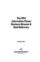 Tapa de INFO PLEASE BUS (Information Please Business Almanac and Sourcebook)