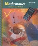 Tapa de Mathematics : structure and method, course 1