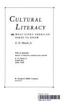 Tapa de Cultural literacy