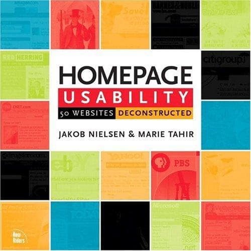 Tapa de Homepage usability