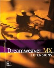 Tapa de Dreamweaver MX Extensions