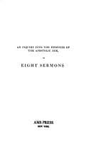 Tapa de Inquiry into the Heresies of Apostolic Age (Heresies of the Early Christian and Medieval Era : Second Series)
