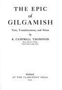 Tapa de The epic of Gilgamish