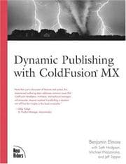 Tapa de Dynamic Publishing with ColdFusion MX