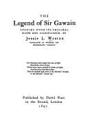 Tapa de The legend of Sir Gawain