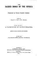 Tapa de A Catechism of Hindu Dharma (Sacred Books of the Hindus No. 3)