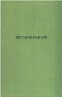 Tapa de Studies in folk life
