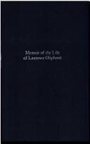 Tapa de Memoir of the Life of Laurence Oliphant & of Alice Oliphant His Wife (The Occult (New York, 1976- ).)