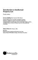 Tapa de Introduction to Intellectual Property Law