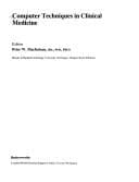 Tapa de Computer techniques in clinical medicine