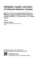 Tapa de Reliability, Quality and Safety of Software-Intensive Systems