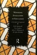 Tapa de Managing evaluation in education