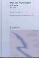Tapa de War and nationalism in China  1925-1945
