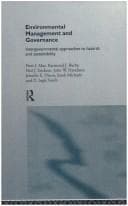 Tapa de Environmental Management and Governance