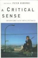 Tapa de A critical sense