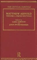 Tapa de Matthew Arnold: The Critical Heritage