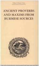 Tapa de Ancient Proverbs and Maxims from Burmese Sources