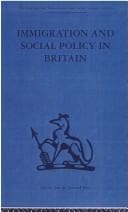 Tapa de Immigration and Social Policy in Britain
