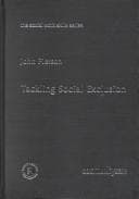 Tapa de Tackling social exclusion
