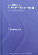 Tapa de History of Econometrics in France (Routledge Studies in the History of Economics, Vol. 85)
