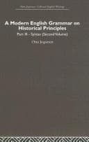 Tapa de Modern English Grammar on Historical Principles Pt. 3, Vol. 2