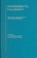 Tapa de Environmental Philosophy