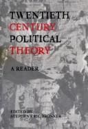 Tapa de Twentieth Century Political Theory