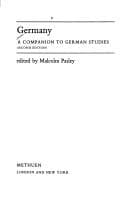 Tapa de Germany, a companion to German studies
