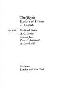 Tapa de Revels History of Drama in English