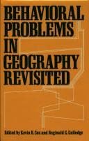 Tapa de Behaviour Problems in Geography Revisited
