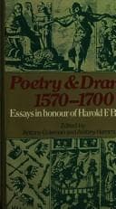 Tapa de Poetry and drama, 1570-1700