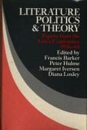 Tapa de Literature, Politics, and Theory