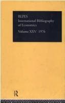 Tapa de International Bibliography of the Social Sciences: Economics 1976 Volume 25 (International Bibliography of the Social Sciences: Economics)
