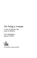 Tapa de On being a woman
