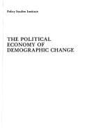 Tapa de The Political Economy of Demographic Change